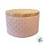 Lata de Metal Redonda Texturizada - Rosa- 13,5x8cm - 1 unidade - Rizzo - Imagem 3