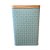 Lata de Metal Quadrada Texturizada - Azul - 10,5x16cm - 1 unidade - Rizzo - Imagem 1