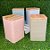 Lata de Metal Quadrada Texturizada - Rosa - 10,5x16cm - 1 unidade - Rizzo - Imagem 6
