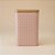 Lata de Metal Quadrada Texturizada - Rosa - 10,5x16cm - 1 unidade - Rizzo - Imagem 1