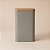 Lata de Metal Quadrada Texturizada - Cinza - 10,5x16cm - 1 unidade - Rizzo - Imagem 1