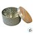 Lata de Metal Redonda Texturizada - Cinza - 10x6cm - 1 unidade - Rizzo - Imagem 2