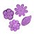Molde de silicone Flores Miosotis pequenas Ref. 111 Flexarte Rizzo Confeitaria - Imagem 2