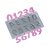 Molde de silicone Números Flash Médio Ref. 511 Flexarte Rizzo Confeitaria - Imagem 1
