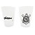 Copo Americano - Corinthians Branco Fosco - 190ml - 2 unidades - Allmix Presentes - Rizzo - Imagem 1