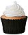 Forminha CupCake Preta com 45 un. Cod. 6959 Mago Rizzo Confeitaria - Imagem 1