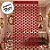 Cortina Decorativa Painel Mágico - Corações Vermelho Metalizado Glitter - 1x2m - 1 unidade - Rizzo - Imagem 1