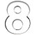 Cortador Numeral 8 Ref. 358 RR Cortadores Rizzo Confeitaria - Imagem 1