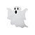 Placa Decorativa em EVA - Fantasma - 37x38cm - 1 unidade - Rizzo - Imagem 1