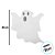 Placa Decorativa em EVA - Fantasma - 37x38cm - 1 unidade - Rizzo - Imagem 2