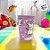 Copo Plástico Peppa Pig Splash - Lilás - 320ml - 1 unidade - Plasútil - Rizzo - Imagem 3
