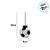 Garrafa Bola com Canudo - Futebol - 450ml  - 1 unidade - Rizzo - Imagem 4