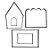 Kit 5 Cortadores 3D Casa Mod. 4 - Ref 662 - 1 unidade - RR Cortadores - Rizzo - Imagem 1