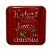 Lata de Metal de Natal Quadrada - Vermelha - 17x17x5,8cm - 1 unidade - Rizzo - Imagem 1