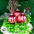 Bola de Natal Glitter - Vermelha - "Feliz Natal" - 10cm - 3 unidades - Rizzo - Imagem 6