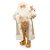 Papai Noel Decorativo Branco e Ouro - 61cm - 1 unidade - Cromus - Rizzo - Imagem 1