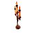 Candelabro de Halloween com Vela Led - Laranja - 35x9cm - 1 unidade - Rizzo - Rizzo - Imagem 3