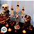Candelabro de Halloween com Vela Led - Laranja - 35x9cm - 1 unidade - Rizzo - Rizzo - Imagem 5
