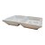 Petisqueira Decorativa de Natal de Cerâmica - Retangular Floresta Branca - 26x15cm - 1 unidade - Rizzo - Imagem 3