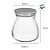 Pote de Vidro Hermético com Tampa de Bambu - 12cm - 650ml - 1 unidade - Rizzo - Imagem 2