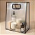 Sacola Transparente PVC com Alça - Preto - 40x30x12cm - 1 unidade - Rizzo - Imagem 1