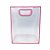 Sacola Transparente PVC com Alça - Rosa - 25x30x15cm - 1 unidade - Rizzo - Imagem 3