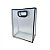 Sacola Transparente PVC com Alça - Preta - 21x27x11cm - 1 unidade - Rizzo - Imagem 1