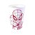 Copo de Plástico Homem Aranha Branco - 320ml - 1 unidade - Plasútil - Rizzo - Imagem 1
