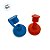 Garrafa Squeeze Bola Stitch Óculos - Azul - 500ml - 1 unidade - Rizzo - Imagem 4