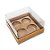 Caixa Base Brigadeiro - Kraft - 4 cavidades (9x9x4,5cm) - 10 unidades - Assk - Rizzo - Imagem 1