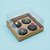 Caixa Base Brigadeiro - Kraft - 4 cavidades (9x9x4,5cm) - 10 unidades - Assk - Rizzo - Imagem 1