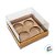 Caixa Base Brigadeiro - Kraft - 4 cavidades (9x9x4,5cm) - 10 unidades - Assk - Rizzo - Imagem 2