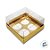 Caixa Base Brigadeiro - Dourado - 4 cavidades (9x9x4,5cm) - 10 unidades - Assk - Rizzo - Imagem 2