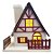 Enfeite Decorativo de Natal - Casinha com Led - 10cm - 1 unidade - Rizzo - Imagem 1