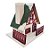Enfeite Decorativo de Natal - Casinha com Led - 10cm - 1 unidade - Rizzo - Imagem 3