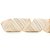 Fita Decorativa Aramada - Com Gliter Listrada Algodão Cru e Ouro - 6,3cm x 9,14m - 1 unidade - Cromus - Rizzo - Imagem 1