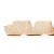Fita Decorativa Aramada - Losango Algodão Cru, Branco e Ouro - 6,3cm x 9,14m - 1 unidade - Cromus - Rizzo - Imagem 1