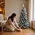 Árvore de Natal Modelo Manjerona Nevada - 166 Galhos - 1,20m - Ref. RZO350 - 1 unidade - Rizzo - Imagem 5