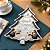 Bandeja Decorativa Premium - Pinheiro Prata - 20x25cm - 1 unidade - Só Boleiras - Rizzo - Imagem 1