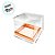 Caixa Para Bolo Pvc Base Cobre Texturizada - 17x20x17cm - 5 unidades - Assk - Rizzo - Imagem 1