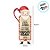 Decor Home Tag ''Papai Noel Paz e Amor'' - 5,5x16,6cm - Ref. DHTN-025 - 1 unidade - Litoarte - Rizzo - Imagem 2