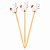 Pick Decorativo - Coelho Branco e Laranja - 10cm - 10 unidades - Rizzo - Imagem 1