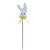 Pick Decorativo Coelho com Laço Amarelo de Páscoa - 29cm  - 1 unidade - Rizzo - Imagem 1