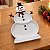 Bandeja Boneco De Neve Premium - Branco - 15x22cm - 1 unidade - Só Boleiras - Rizzo - Imagem 1
