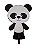 Topo de Bolo - Panda - 01 UN - Ref 11 - Vivarte - Rizzo - Imagem 1