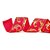 Fita Decorativa Aramada - Arabesco Vermelho e Ouro - 6,3x914cm   - 1 unidade - Cromus - Rizzo - Imagem 1