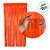 Cortina Decorativa Laranja Neon 1x2m - 1 unidade - Rizzo - Imagem 2