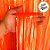 Cortina Decorativa Laranja Neon 1x2m - 1 unidade - Rizzo - Imagem 3