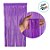 Cortina Decorativa Roxo Neon 1x2m - 1 unidade - Rizzo - Imagem 2