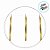 Varal de Fitas Decorativas - 10m - Dourado - 1 unidade - Rizzo - Imagem 3